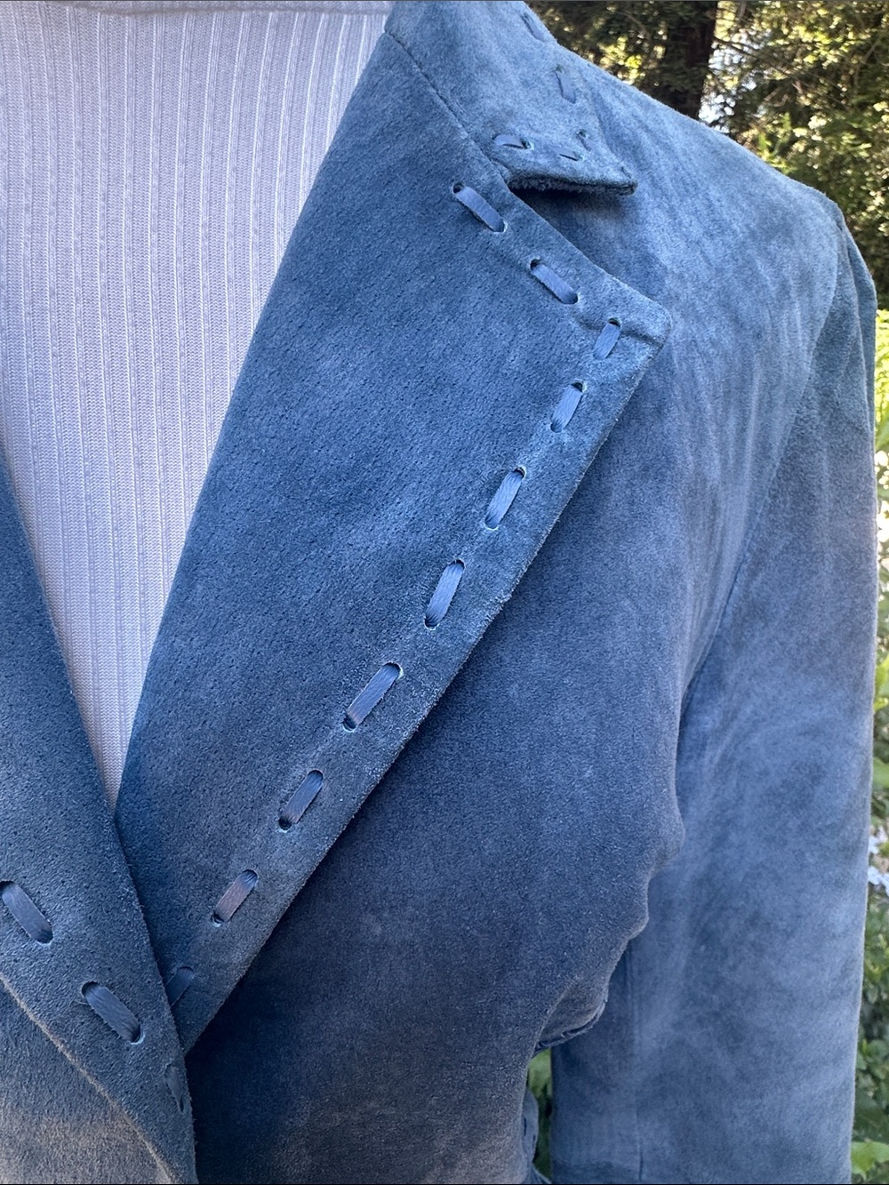 Georgiou Studio Suede Tailored Jacket/Blazer - Picture 4 of 14